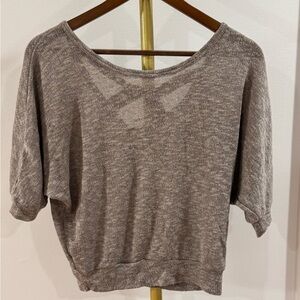ROBIN K HEATHERED • Gray Crop Top